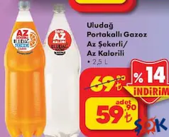 ULUDAĞ GAZOZ ÇEŞİTLERİ 2,5 L